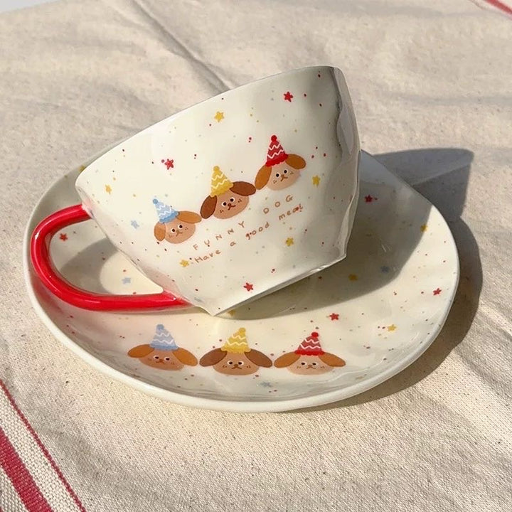 211 Compartment Dinner Plate Cute Ceramic Tableware