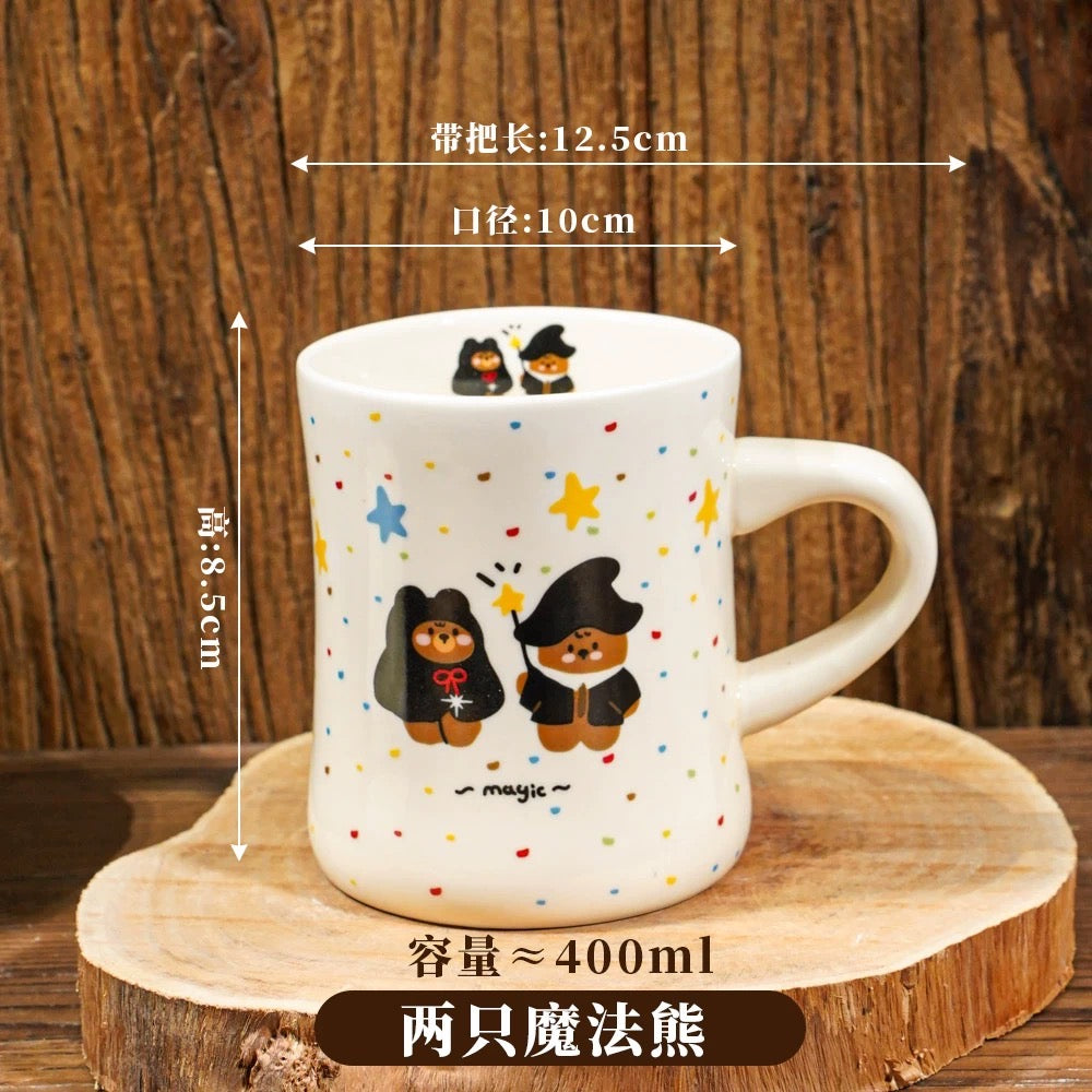 Polka Dot Bear Polka Dot Ceramic Mug 400ml