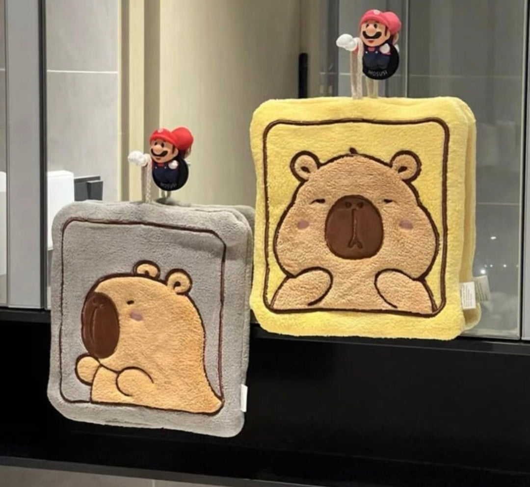 Capybara Hand Towel Thickened Coral Fleece Towel Kids Towel
