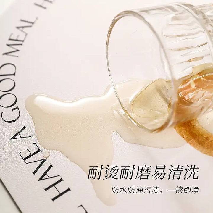Bread PU Leather Placemat Waterproof Oil-proof Anti-slip Placemat
