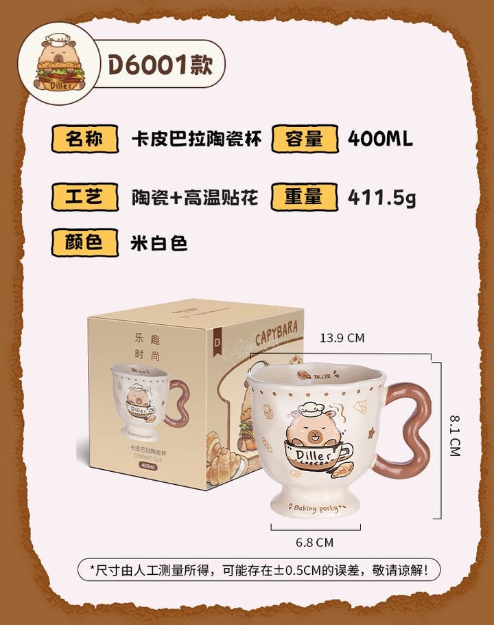 Capybara Ceramic Mug Coffee Cup Breakfast Cup