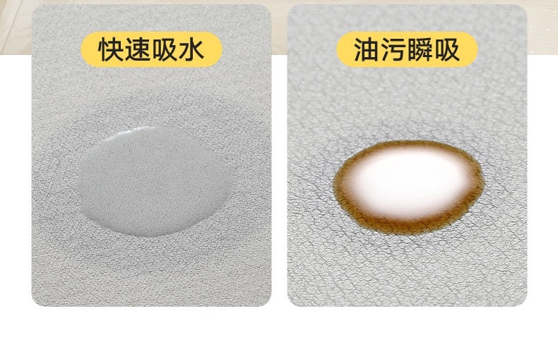 Special Floor Mat Thickened Floor Mat Waterproof Grease Removal Household PUPU Leather Easy Care Anti-slip Foot Mat