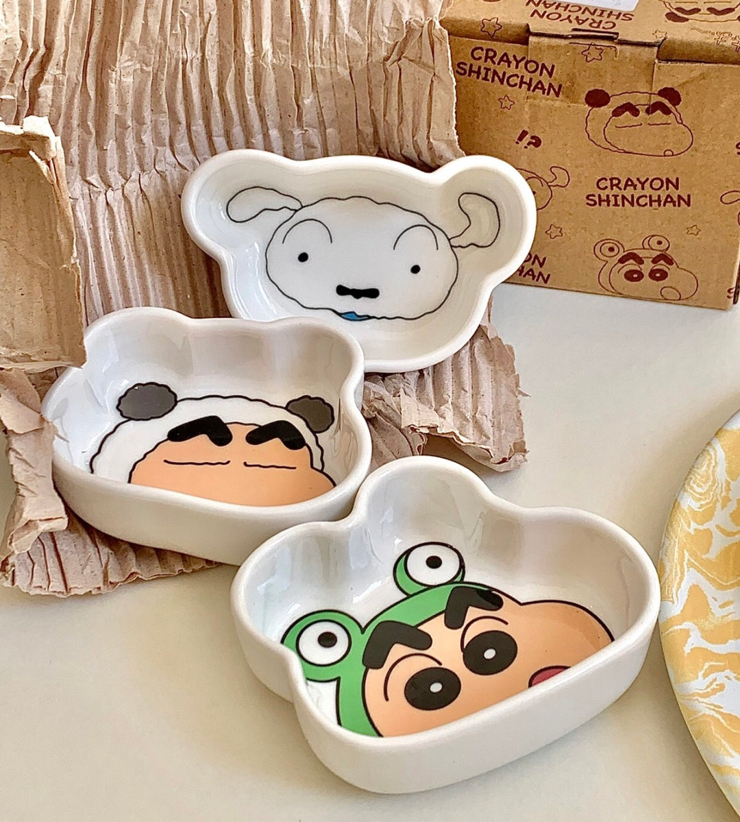 Crayon Shin-chan Ceramic Saucer Seasoning Dish Dessert Plate Saucer 3