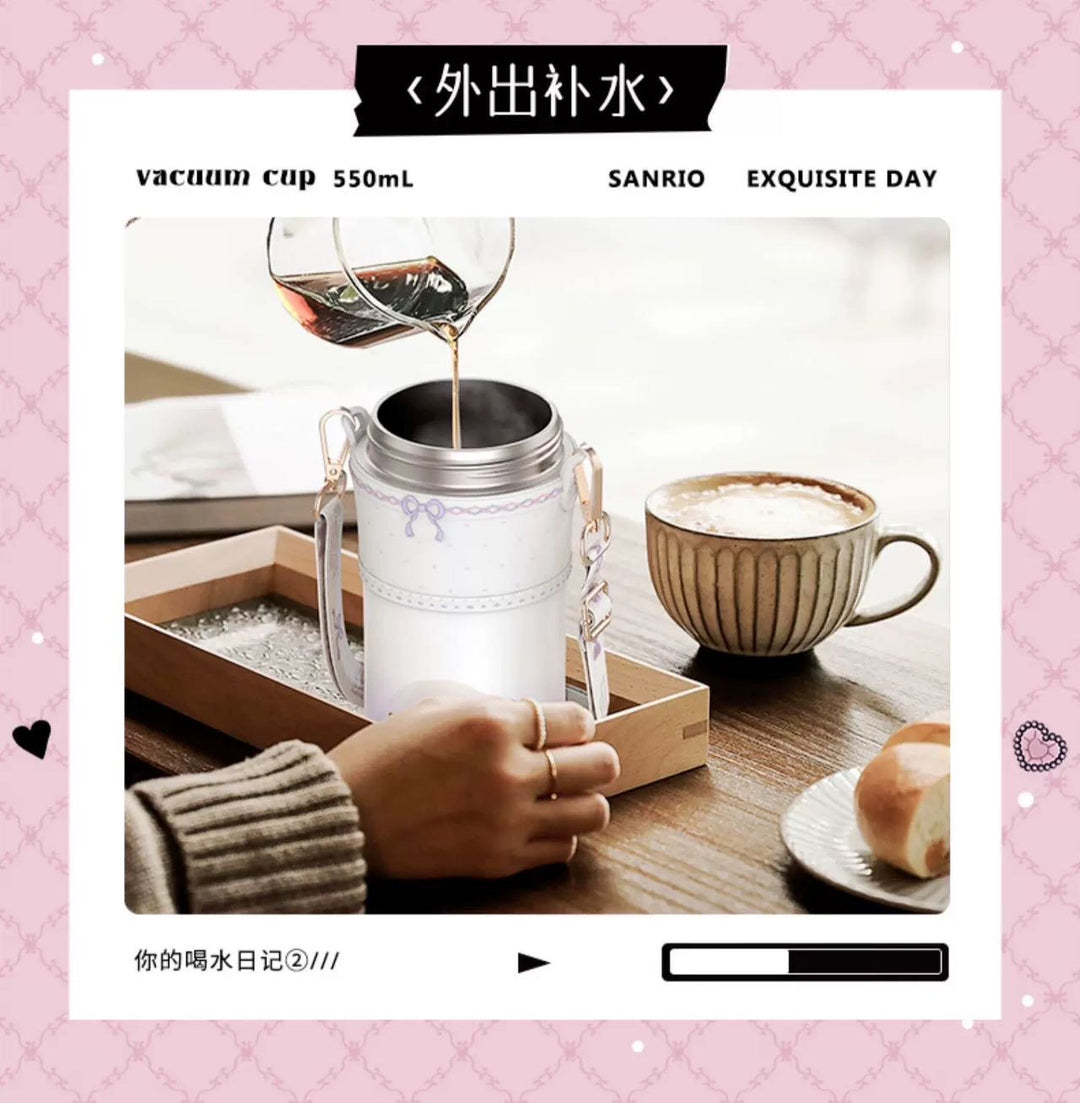 2026New Gradient Thermos Cup Sanrio Dual-drink Cup