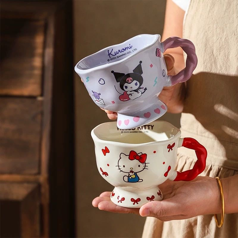 Sanrio Mug Household Water Cup Breakfast Cup Ceramic Coffee Cup